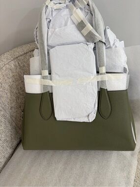 COACH Tote Bag laura carryall 88340 leather khaki Shoulder